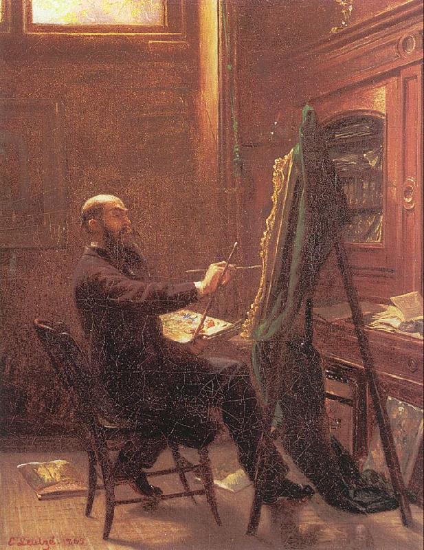 Leutze, Emmanuel Gottlieb Worthington Whittredge in his Tenth Street Studio